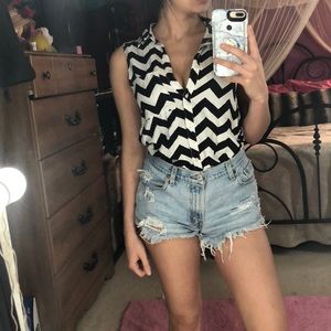 H&M chevron blouse